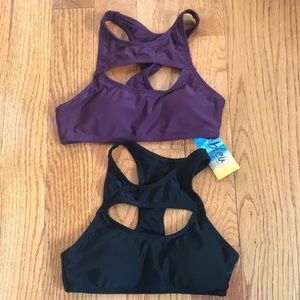 Rue 21 blue swim tops XS